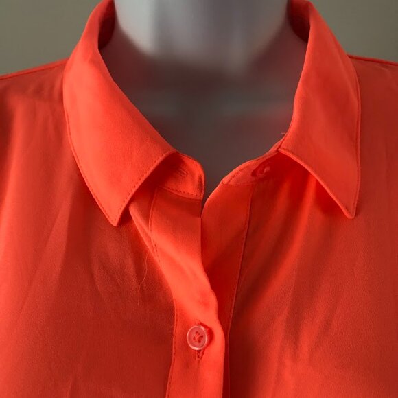 3 for $33...Apt.9 coral button up blouse,long sleeve w/buttons, XXL - Picture 4 of 12